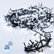 2. CHRISTMAS TREE LIGHTS BATTERY-OPERATED LIGHT CHAIN 192 LED TIMER COOL WHITE