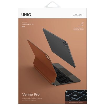 7. Uniq Venno Pro Magnetic Smart Keyboard Case for iPad 11" 2025 / iPad Air 11" 2024 / 2025 / iPad Pro 11" 2018 / 2020 / 2021 / 2022 / 2024 - Brown
