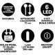 5. SOLAR LAMP DANCING IN THE WIND WHITE BALLS 6 LED 75CM XXL
