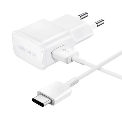 Samsung EP-TA200EWE USB-A 15W wall charger with EP-DR140AWE USB-A - USB-C cable (OOB Bulk - replacement packaging) - white
