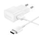 Samsung EP-TA200EWE USB-A 15W wall charger with EP-DR140AWE USB-A - USB-C cable (OOB Bulk - replacement packaging) - white