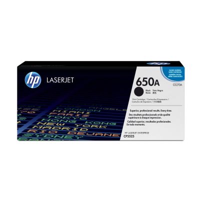 15. HP 650A Original Black LaserJet Toner Cartridge