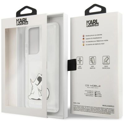 8. Karl Lagerfeld Choupette Fun Case for Samsung Galaxy S21 Ultra - Transparent