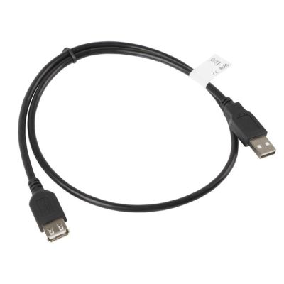 2. Lanberg CA-USBE-10CC-0007-BK cable (USB 2.0 M - USB 2.0 F; 0.7m; black)