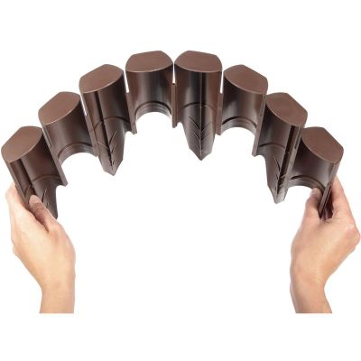 7. GARDEN PALISADE LAWN EDGE 250CM IPBO BROWN