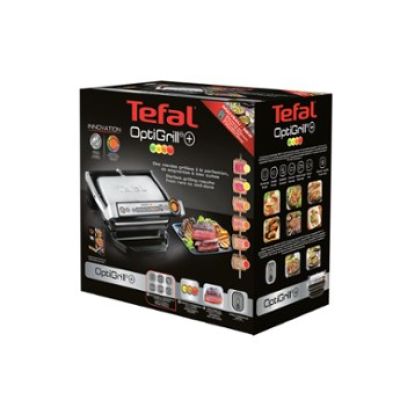 17. Tefal OptiGrill GC712D34 Grill (tabletop – closed; 2000 W; inox colour)