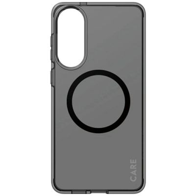 3. CARE by PanzerGlass Flagship Urban Combat Black QI Case for Samsung Galaxy S25 Edge - Semi-transparent