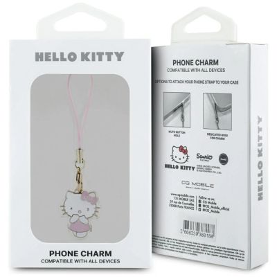 3. Hello Kitty Charm Kitty Cute Pendant - Pink