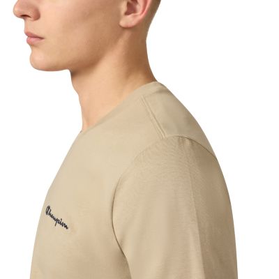 4. Champion SS Tee Beige Men's T-Shirt 221798 MS041