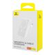 5. Baseus Magnetic Mini MagSafe 10000mAh 30W powerbank with built-in USB-C cable - white + Baseus Simple Series USB-C - USB-C 60W 0.3m cable