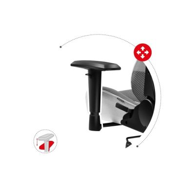 33. Huzaro Force 6.2 White Mesh Gaming Chair