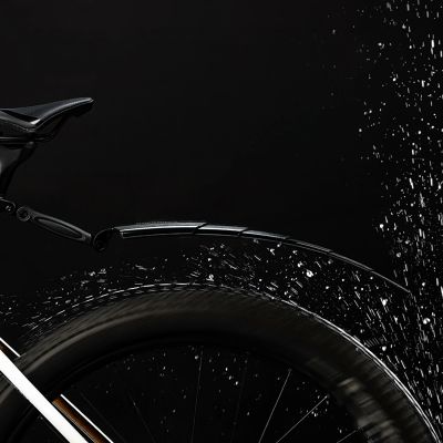 5. Rockbros FK-810 Folding Telescopic Bicycle Fender Set - Black