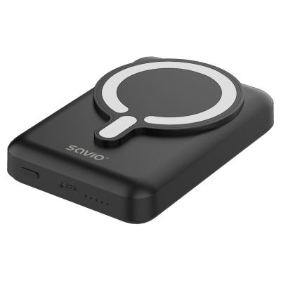 2. SAVIO POWERBANK 10000 MAH MAGNETIC BLACK BA-12