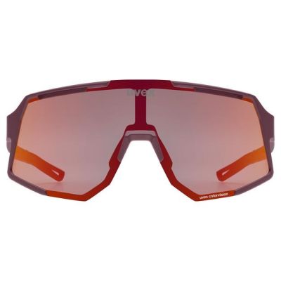 3. Uvex sequenze CV Multisports Glasses Unisex Half-Rim Red