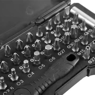 2. NEO TOOLS Screwdriver Bits with Holder, 38-Piece Set