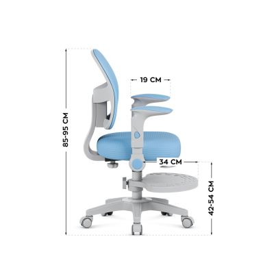 3. Junior 5.0 Blue Swivel Chair