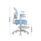 3. Junior 5.0 Blue Swivel Chair
