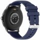 9. GRAVITY GT12-2 Women's Smartwatch Navy Blue Silicone Strap + Black Bracelet