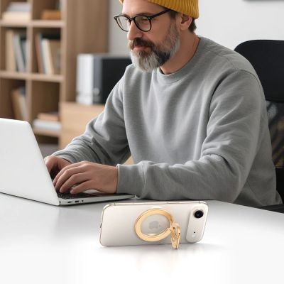 3. Tech-Protect MMR400 Lamano Magnetic Ring for Phone - Gold