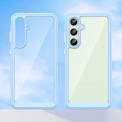 2. Outer Space Case with Gel Frame for Samsung Galaxy S24 FE - Blue