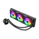 9. GameMax ICEBURG 360 DIGITAL BK computer cooling system Processor All-in-one Liquid Cooler 12 cm Black 1 pc.