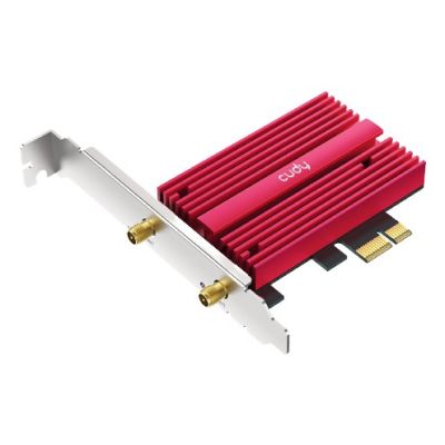 12. CUDY WE4000 AX5400 Wi-Fi 6/6E BT 5.2 Network Card Intel AX210NGW PCIe Heatsink + Cable Antenna