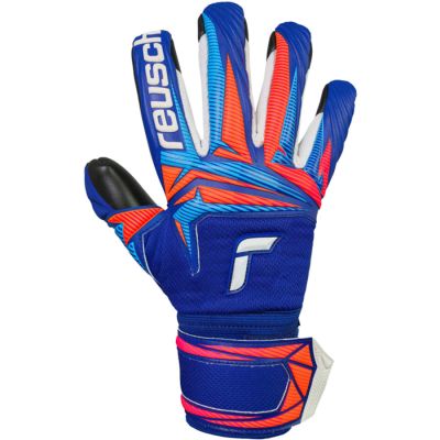 2. Reusch Attrakt Infinity Evolution NC Junior Goalkeeper Gloves Blue-Black 5672725 4127