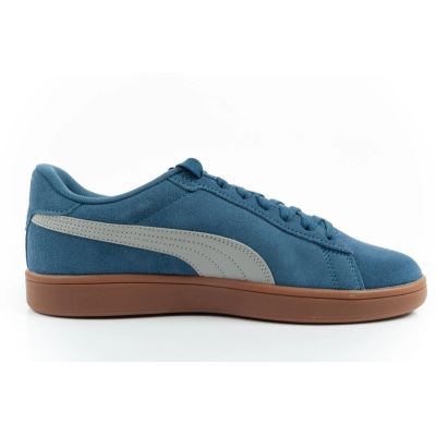 4. Puma men's sports shoes sneakers Smash 3.0 leather classic fashionable blue