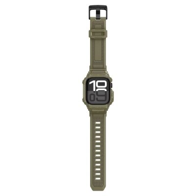 11. Spigen Rugged Armor Pro Strap for Apple Watch 46mm - Green