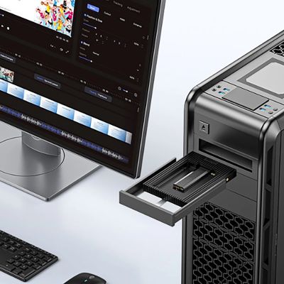 4. Orico D2NS-6G M.2 NGFF to 3.5" Drive Adapter - Black