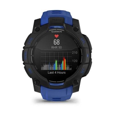 6. GARMIN Instinct 3 AMOLED 45mm Black/Bolt Blue smartwatch