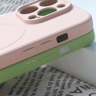 5. MagSafe compatible silicone case for iPhone 15 Plus Silicone Case - Cream