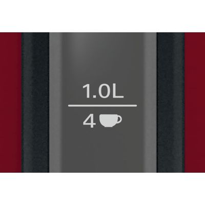 8. Bosch TWK3P424 Electric Kettle 1.7 L 2400 W Gray, Red