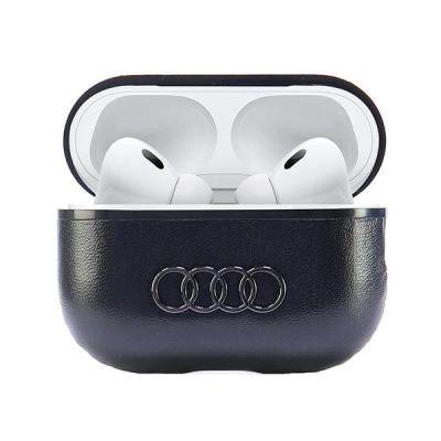 2. Audi Leather Big Logo AirPods Pro 2 cover black/black AU-APP2-GT/D3-BK