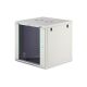 Digitus DYNAmic 19" 12U 600x600 wall-mounted network cabinet, glass door, gray, undivided, assembled, 60kg