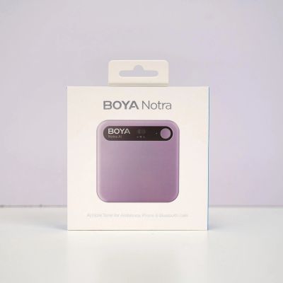 10. BOYA Notra Voice Recorder with AI Transcription - Purple