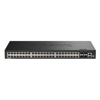 D-Link DGS-1530-52/E Managed Network Switch L2 Gigabit Ethernet (10/100/1000) Black