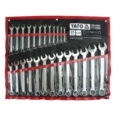 Combination wrenches 6-32mm 25 pcs YT-0365 YATO