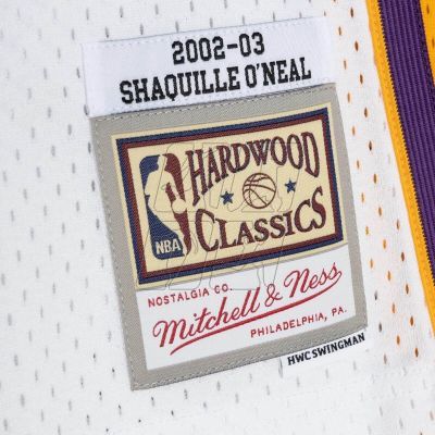 4. Mitchell &amp; Ness Los Angeles Lakers NBA Shaquille O&#39;Neal T-shirt M SMJY4442-LAL02SONWHIT