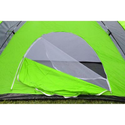 35. 4-PERSON COOL BLACK-GREEN ENERO CAMP TENT