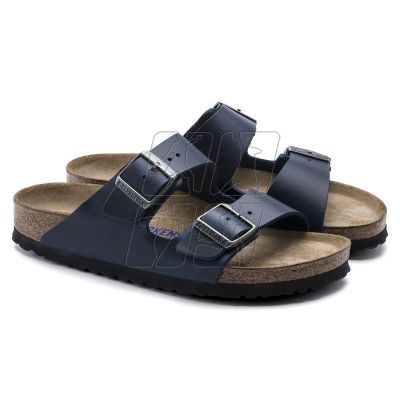 5. Birkenstock Arizona Soft Footbed Oiled Leather Narrow Women's/Men's Blue Blue for narrow feet oiled leather (1013644)