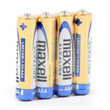 Maxell ALKALINE LR03 LR3 AAA Alkaline Batteries, 4 pcs, 1.5 V, foil pack