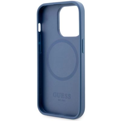 7. Guess GUHMP14LP4RPSB iPhone 14 Pro 6.1" blue/blue hardcase 4G Printed Stripes MagSafe