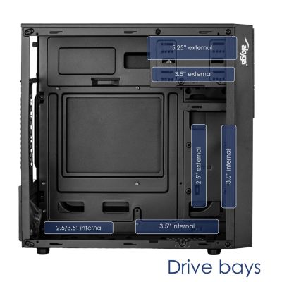 7. AKYGA MICRO TOWER ATX CASE USB C PORT AK19BK