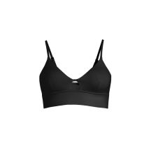 CASALL Triangle Cut-Out Bikini Top Black