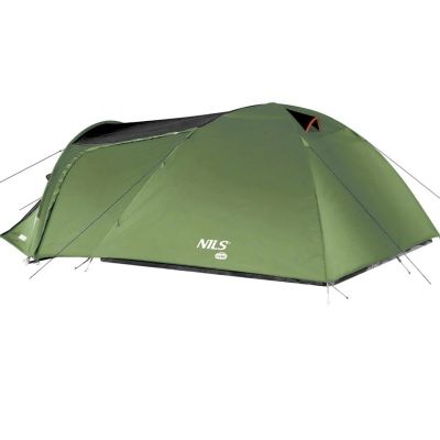 2. NILS CAMP Trekker III NC6312 3-Person Camping Tent, Green