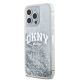 2. DKNY Liquid Glitter Big Logo Case for iPhone 15 Pro Max - White