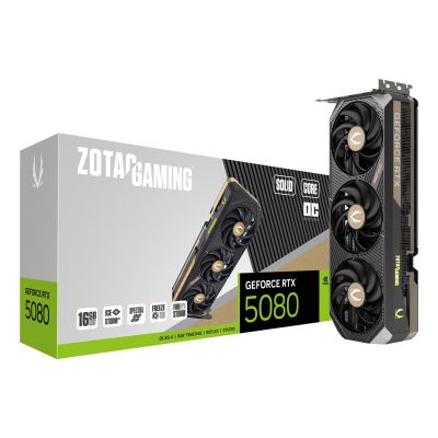 7. ZOTAC GAMING GeForce RTX 5080 SOLID Core OC 16GB Graphics Card