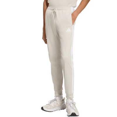 Men's adidas 3-Stripes Tricot Regular Tapered Pants Beige JY7721