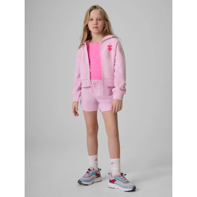 6. Girls' loose sweatshirt with hood 4F 4FJRSS26TSWSF2936-56S